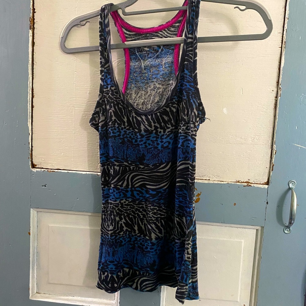 2000s leopard print tank